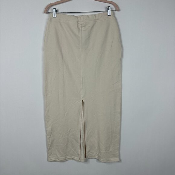 2/$24 NWT Divided Cinched Midi Skirt Ivory Small #A0520 TRB3 - Picture 4 of 8